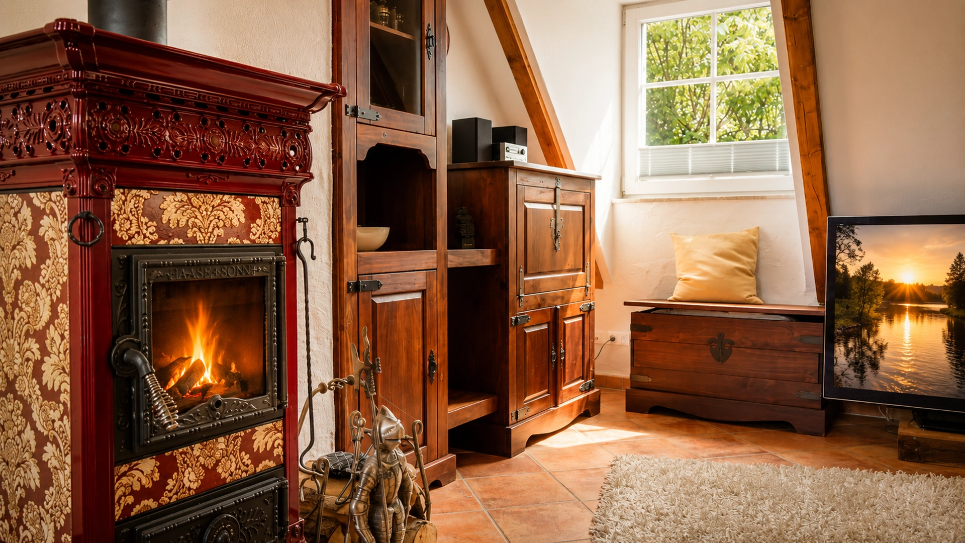 Grand Kamin-Suite (80m²) im Hotel Zum Schlangenkönig